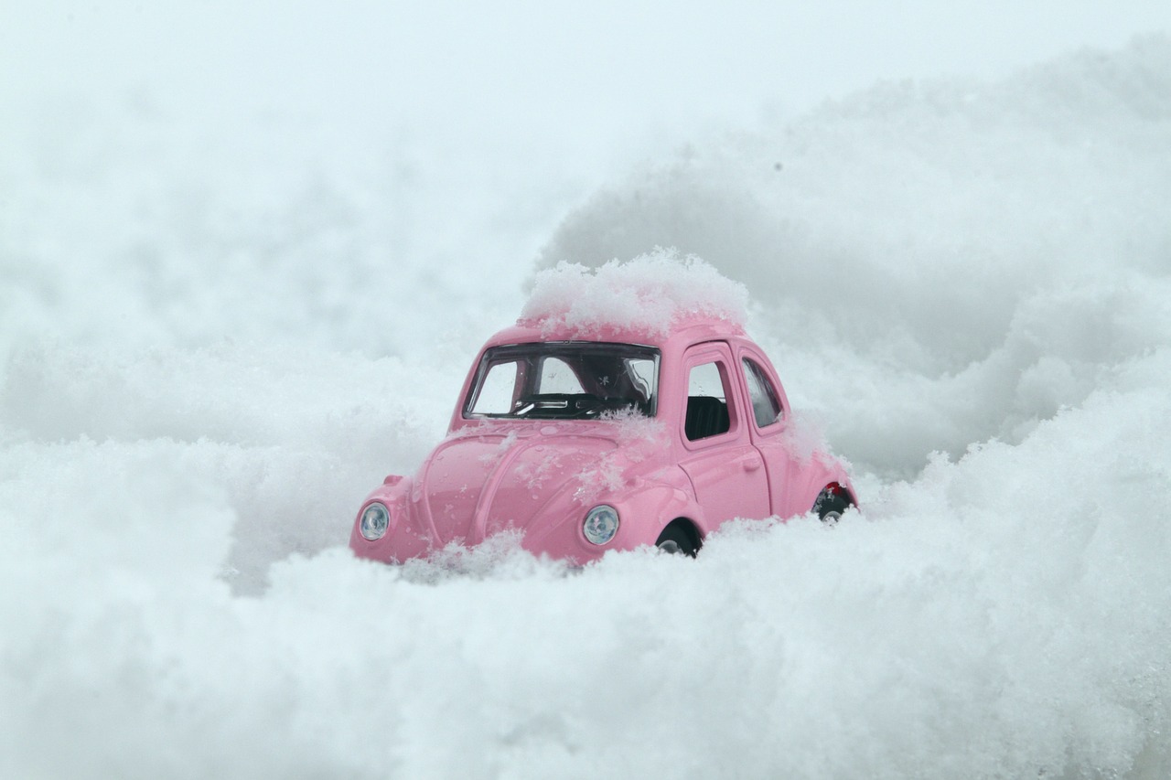 雪に覆われた車,画像