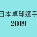 全日本卓球選手権2019,テキスト画像